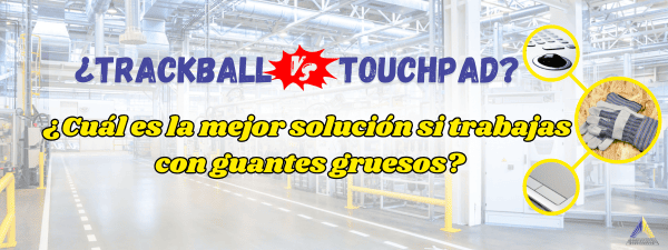 Teclado con trackball o touchpad